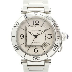 Cartier Pasha Seatimer W31080M7 Silver Dial Men's Watch